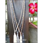 balinese fashion necklaces crystal beads tassels pendant 4color